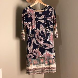 Gilli long sleeve Paisley dress
